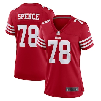 womens nike akeem spence scarlet san francisco 49ers game pl